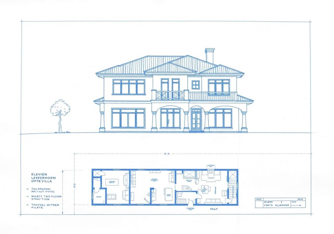 Plano de Villa unifamiliar